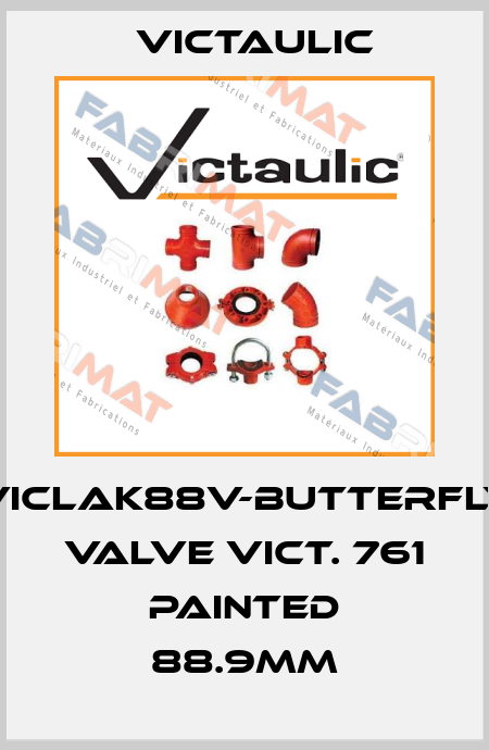 VICLAK88V-Butterfly valve Vict. 761 painted 88.9mm Victaulic