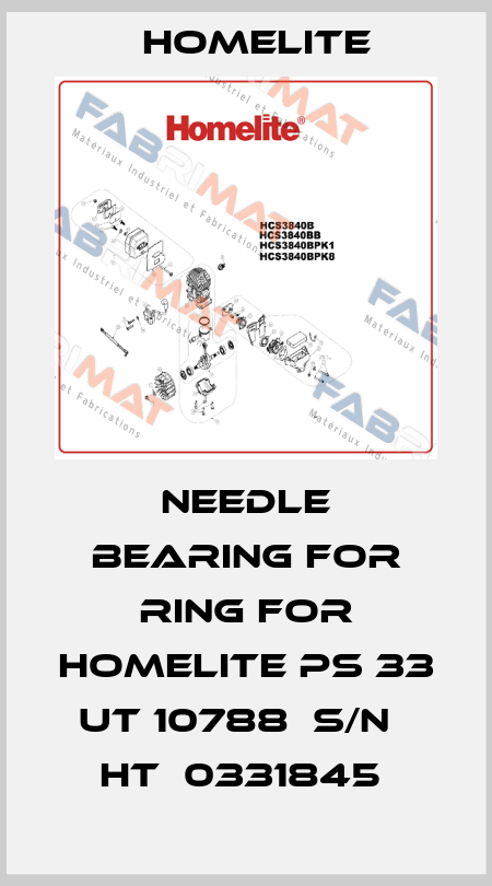 Needle bearing for ring for HOMELITE PS 33  UT 10788  S/N   HT  0331845  Homelite