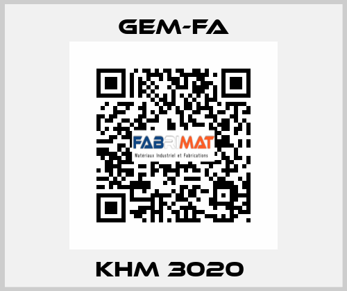 KHM 3020  Gem-Fa
