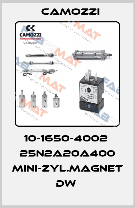 10-1650-4002  25N2A20A400 MINI-ZYL.MAGNET DW  Camozzi