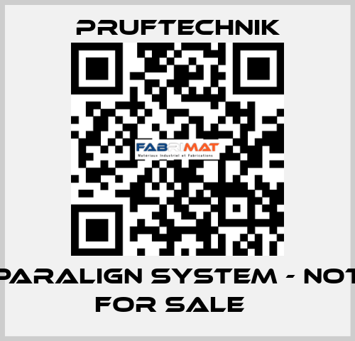 PARALIGN system - not for sale   Pruftechnik