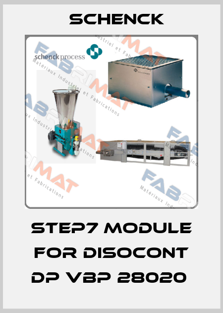 STEP7 module for DISOCONT DP VBP 28020  Schenck