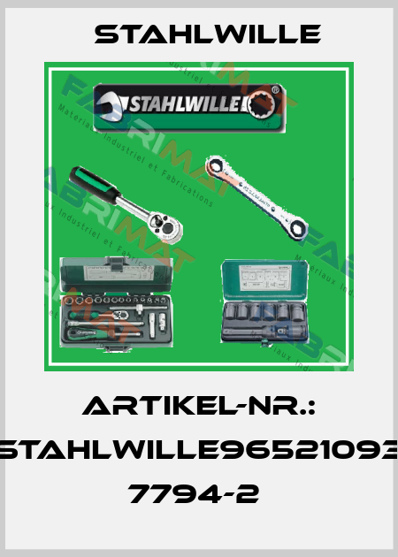ARTIKEL-NR.: STAHLWILLE96521093 7794-2  Stahlwille