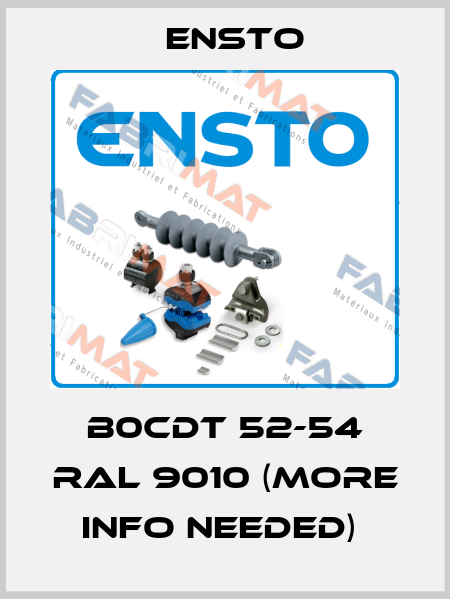 B0CDT 52-54 RAL 9010 (More info needed)  Ensto