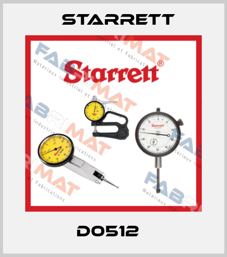 D0512   Starrett