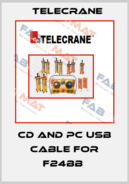 CD and PC USB Cable For F24BB  Telecrane