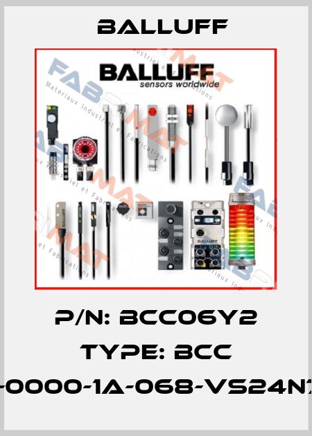 P/N: BCC06Y2 Type: BCC M415-0000-1A-068-VS24N7-050 Balluff