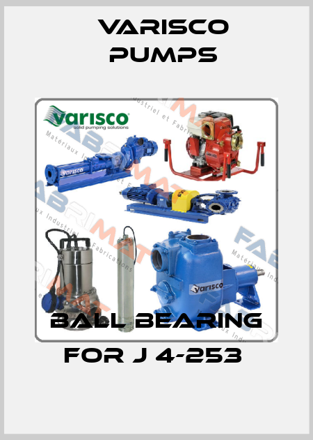 BALL BEARING for J 4-253  Varisco pumps