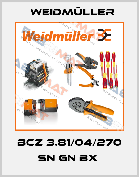 BCZ 3.81/04/270 SN GN BX  Weidmüller