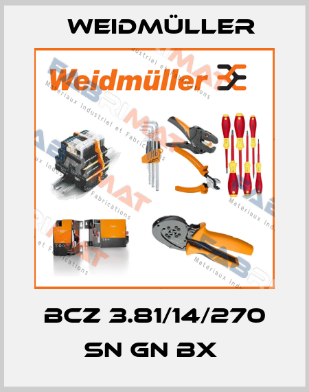 BCZ 3.81/14/270 SN GN BX  Weidmüller