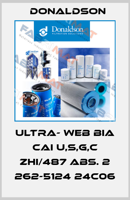 ULTRA- WEB BIA CAI U,S,G,C ZHI/487 ABS. 2 262-5124 24C06 Donaldson