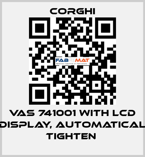 VAS 741001 with LCD display, automatical tighten  Corghi