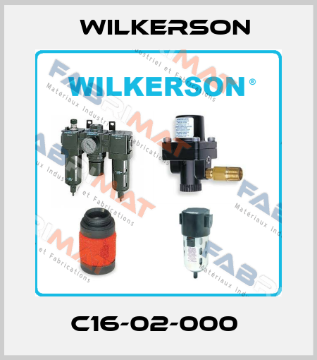 C16-02-000  Wilkerson
