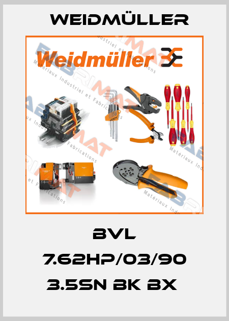 BVL 7.62HP/03/90 3.5SN BK BX  Weidmüller