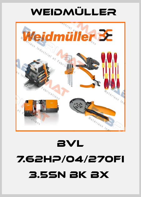 BVL 7.62HP/04/270FI 3.5SN BK BX  Weidmüller