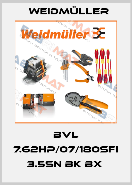 BVL 7.62HP/07/180SFI 3.5SN BK BX  Weidmüller