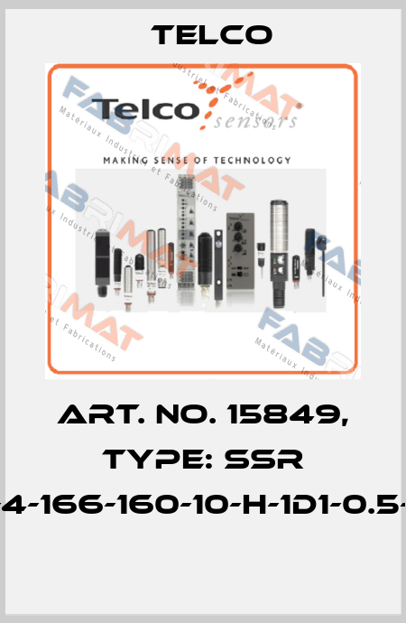 Art. No. 15849, Type: SSR 01-4-166-160-10-H-1D1-0.5-J8  Telco