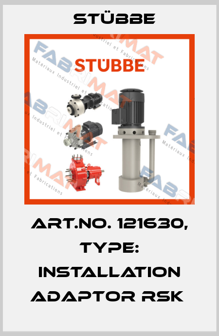 Art.No. 121630, Type: Installation adaptor RSK  Stübbe