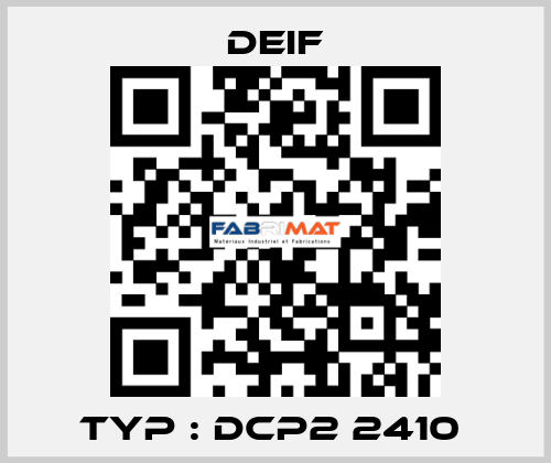 Typ : DCP2 2410  Deif