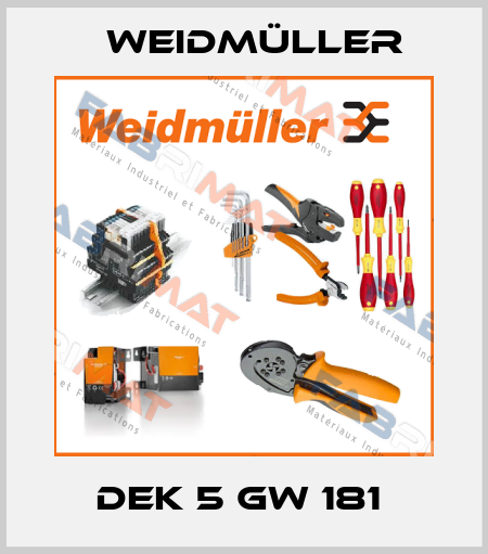 DEK 5 GW 181  Weidmüller