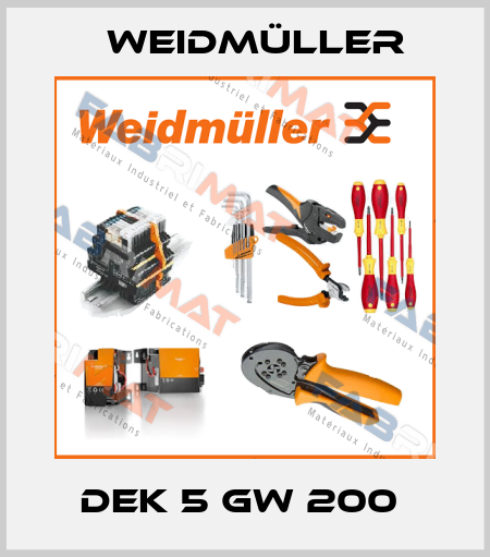 DEK 5 GW 200  Weidmüller