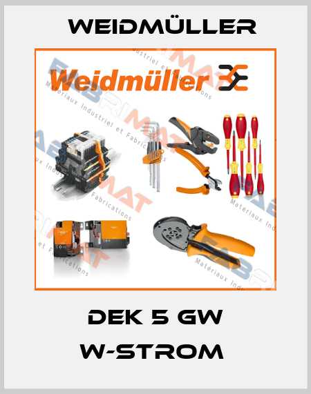 DEK 5 GW W-STROM  Weidmüller