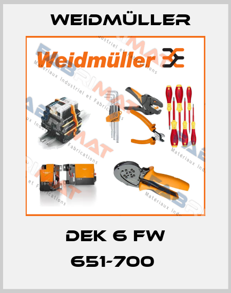 DEK 6 FW 651-700  Weidmüller
