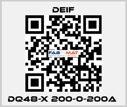 DQ48-X 200-0-200A  Deif