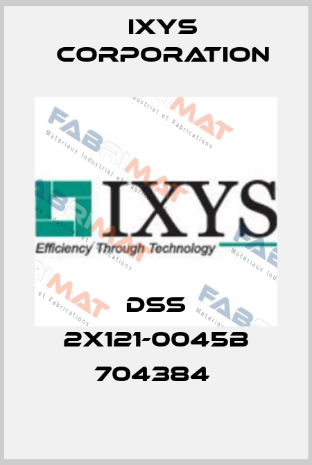 DSS 2X121-0045B 704384  Ixys Corporation