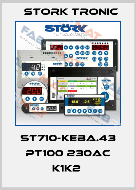 ST710-KEBA.43 PT100 230AC K1K2  Stork tronic