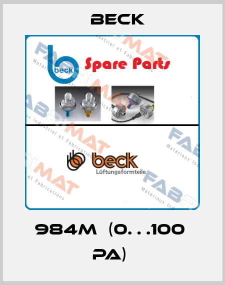 984M  (0…100  Pa)  Beck