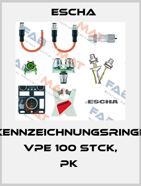 Kennzeichnungsringe VPE 100 Stck, PK  Escha