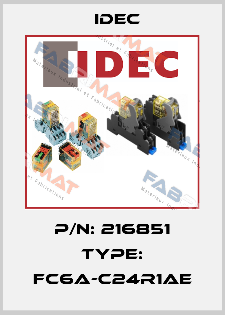P/N: 216851 Type: FC6A-C24R1AE Idec