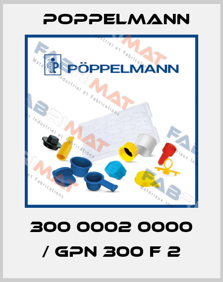 300 0002 0000 / GPN 300 F 2 Poppelmann