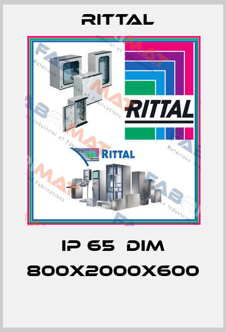 IP 65  DIM 800X2000X600  Rittal