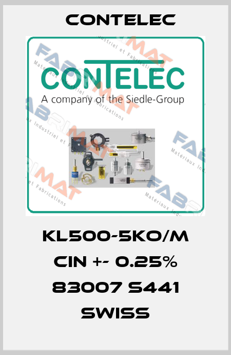 KL500-5KO/M CIN +- 0.25% 83007 S441 SWISS Contelec