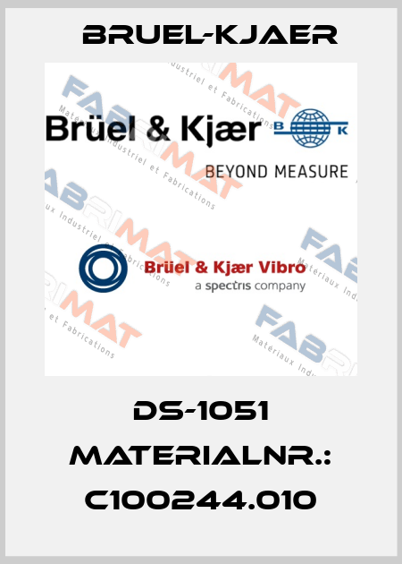 DS-1051 MaterialNr.: C100244.010 Bruel-Kjaer