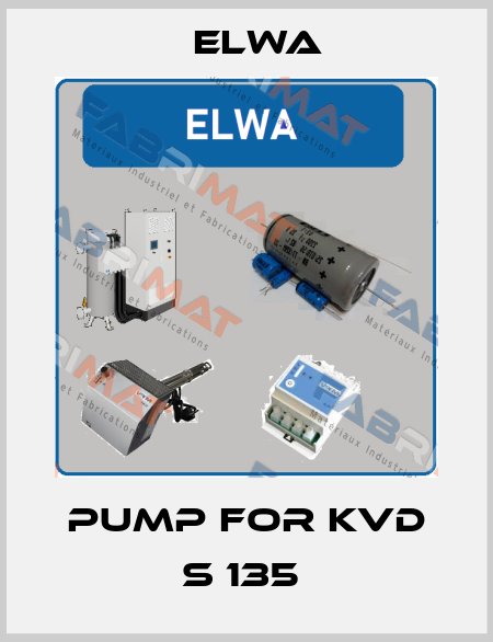Pump for KVD S 135  Elwa