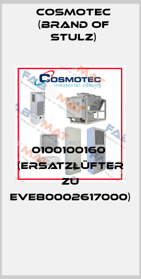 0100100160  (Ersatzlüfter zu EVE80002617000)  Cosmotec (brand of Stulz)