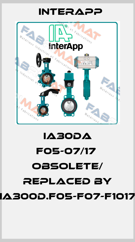 IA30DA F05-07/17  obsolete/ replaced by IA300D.F05-F07-F1017  InterApp