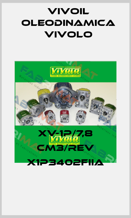XV-1P/7,8 cm3/rev X1P3402FIIA Vivoil Oleodinamica Vivolo