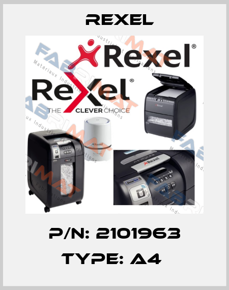 P/N: 2101963 Type: A4  Rexel