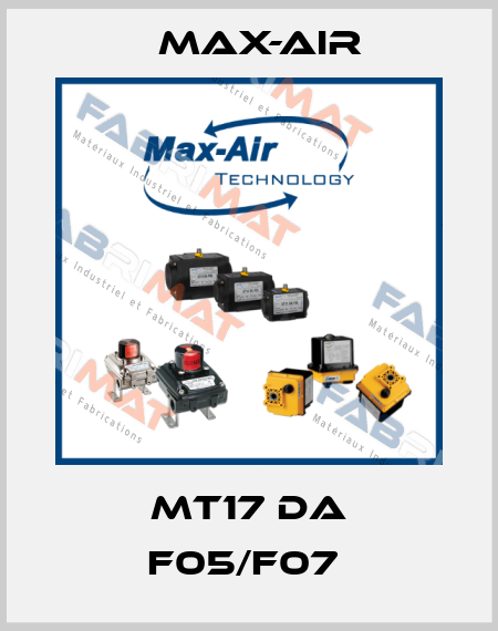 MT17 DA F05/F07  Max-Air
