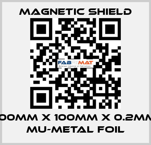 100mm x 100mm x 0.2mm Mu-metal Foil Magnetic Shield