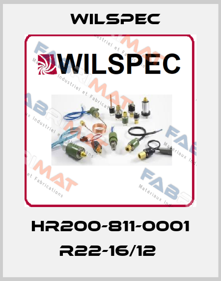 HR200-811-0001 R22-16/12  Wilspec