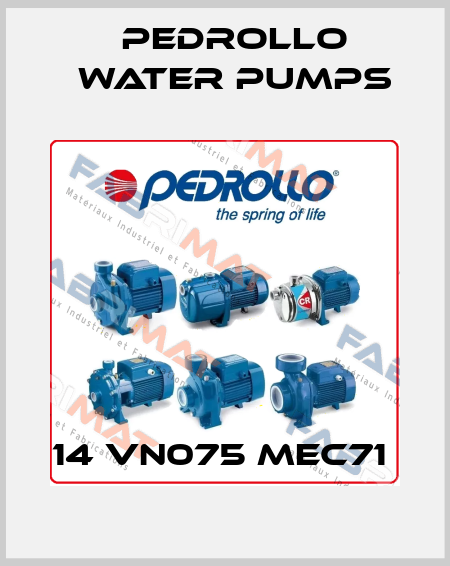 14 VN075 MEC71  Pedrollo Water Pumps