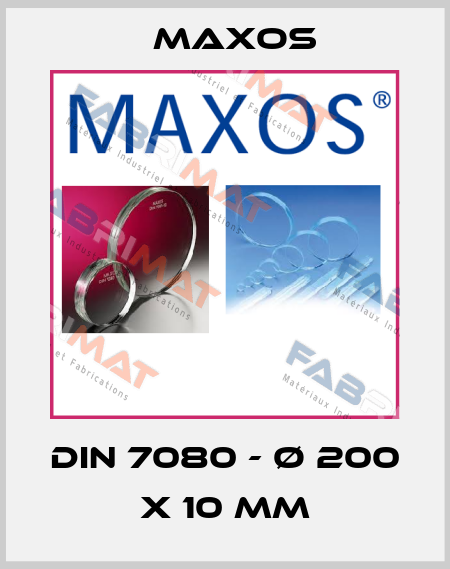 DIN 7080 - Ø 200 x 10 mm Maxos
