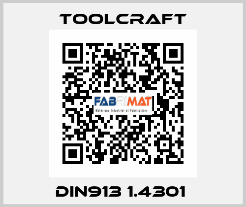 DIN913 1.4301  Toolcraft
