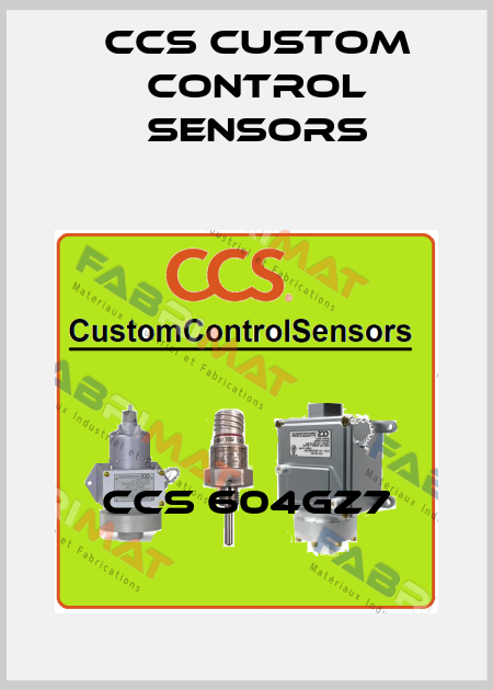 CCS 604GZ7 CCS Custom Control Sensors