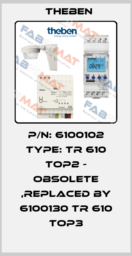 P/N: 6100102 Type: TR 610 Top2 - obsolete ,replaced by 6100130 TR 610 top3 Theben